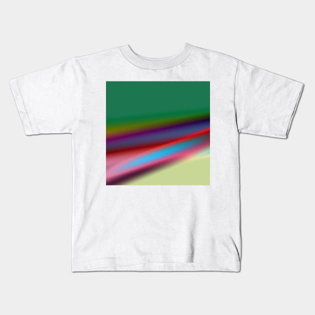 blue green red yellow texture art Kids T-Shirt by Artistic_st